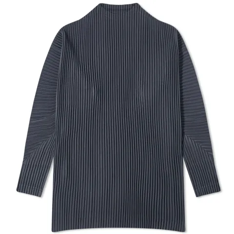 Pleated Long Sleeve T-Shirt