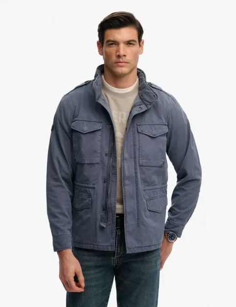 Superdry & Co Pure Cotton Utility Jacket Blue