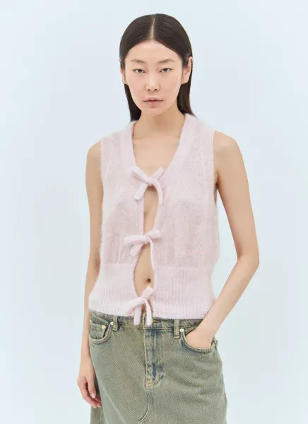 Mohair Tie String Vest