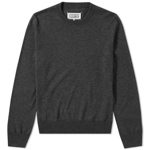 14 Classic Elbow Patch Crew Knit
