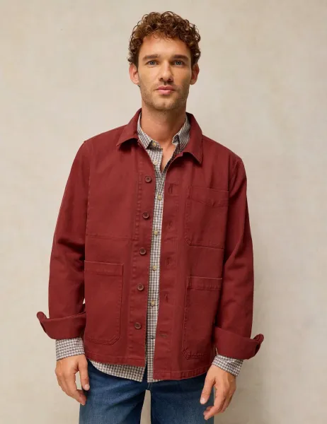 White Stuff Denim Jacket Dark Red