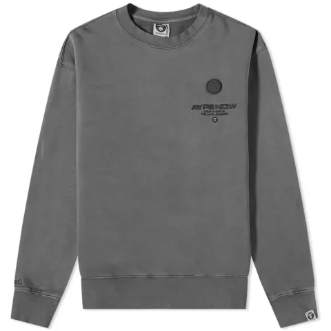 AAPE Washed Logo Crew Sweat