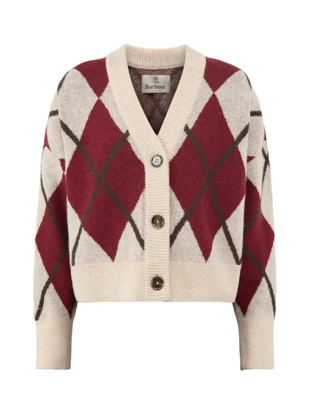 BARBOUR Wool Blend Harleigh Knitted Cardigan