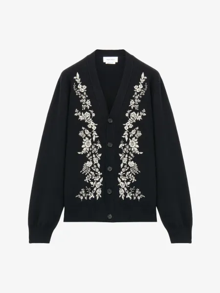 Floral Embroidery Cardigan