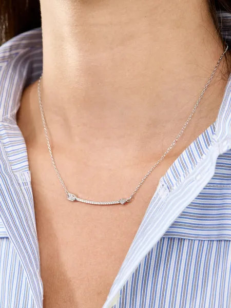 Swarovski Crystal Arrow Pendant Necklace