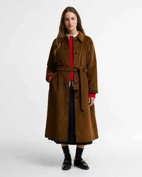 Antonella Cord Trench Coat