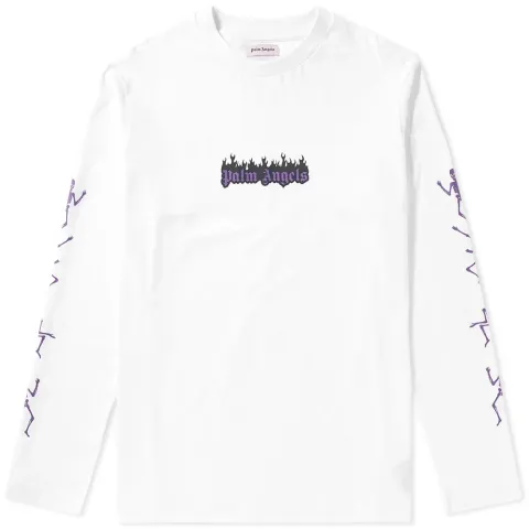 Long Sleeve Flaming Logo Tee