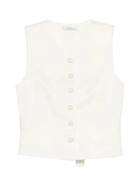 Mirella Jacquard Waistcoat White