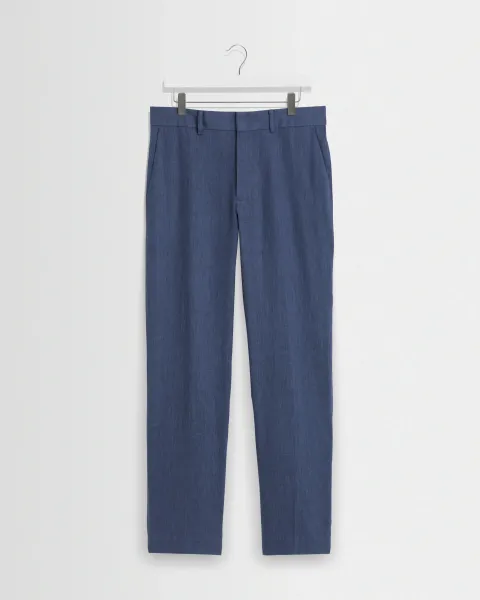 Alp - Mid Blue Linen Trousers