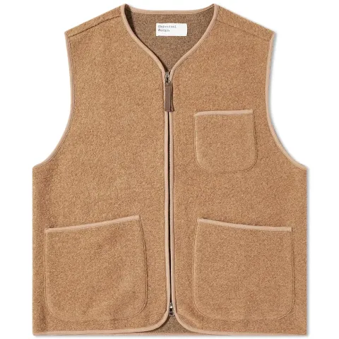Wool Fleece Zip Gilet