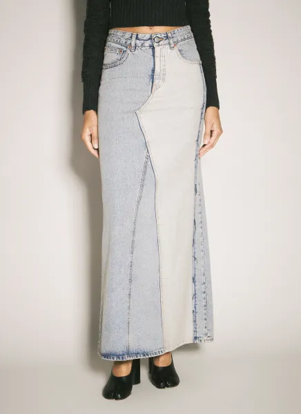 Five-Pocket Denim Skirt