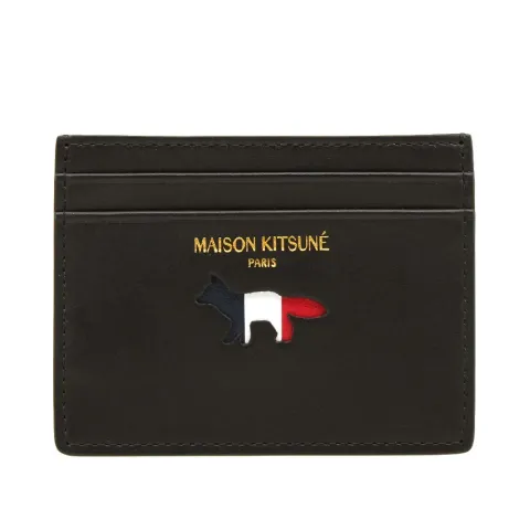 Maison Kitsuné Tricolour Leather Card Holder