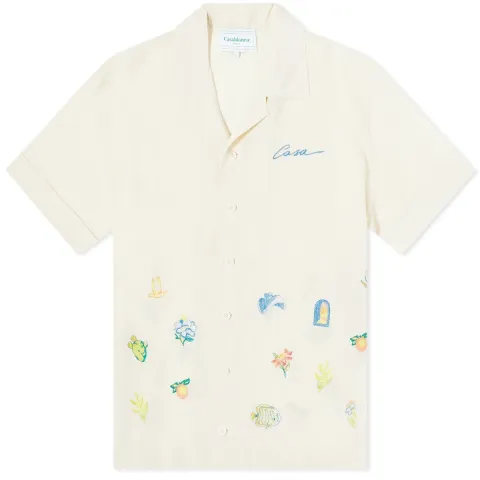 Embroidered Logo Short Sleeve Shirt