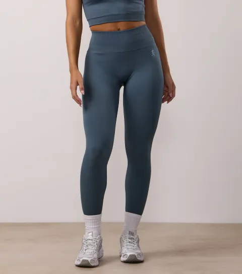 Women's Dark Blue Sculpting Seamless Leggings