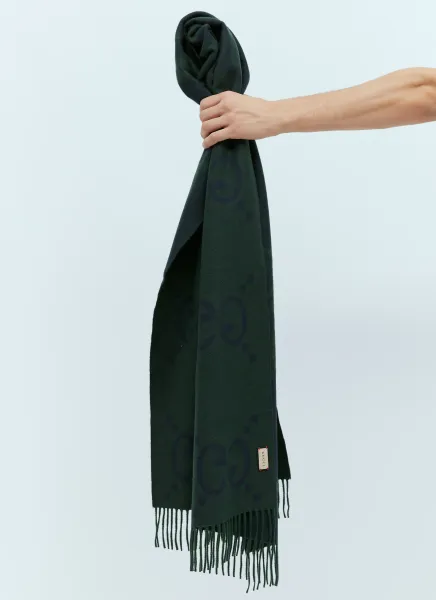 GG Cashmere Jacquard Scarf