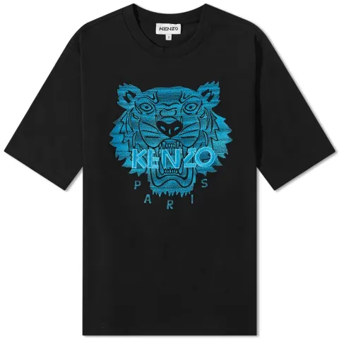 Neon Tiger Embroidered Skate T-Shirt