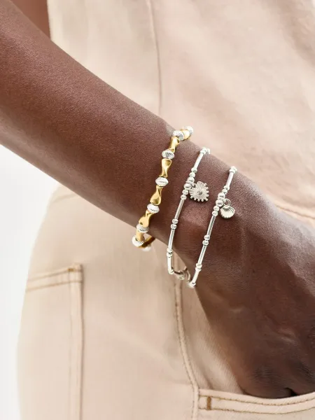 ChloBo Dainty Moon Cut Sparkle Glowing Beauty Bracelet