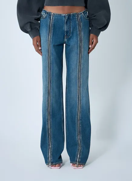 Zip-Up Jeans