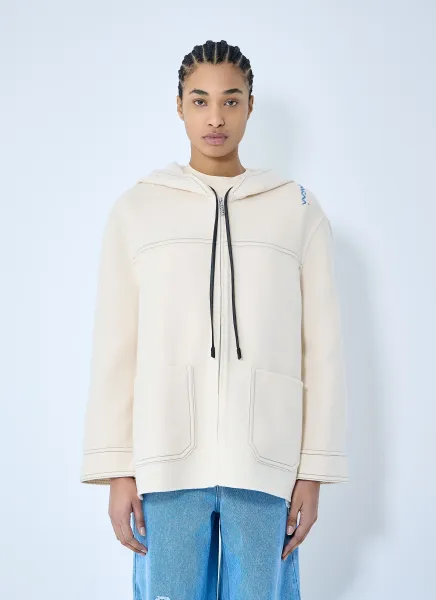 Wool-And-Cashmere Hooded Jacket