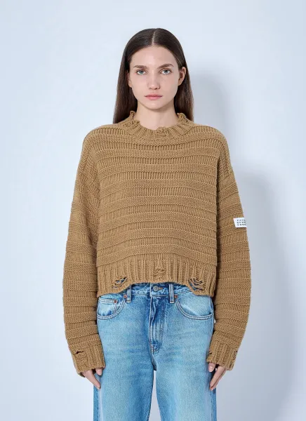 MM6 Maison Margiela Ribbed Knit Sweater