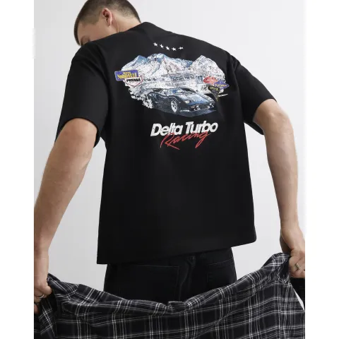 River Island Cotton Delta Turbo Car T-Shirt