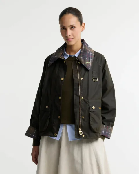 Icons Tartan Collar Spey Waxed Jacket