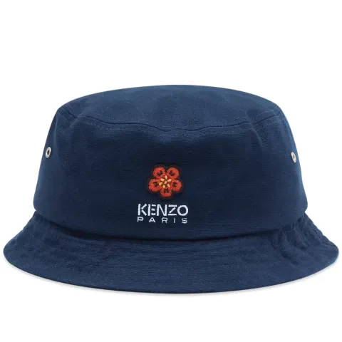 Denim Logo Bucket Hat
