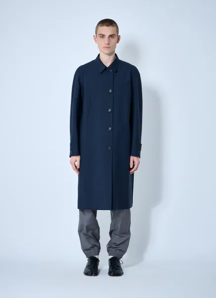 Single-Breasted Mohair Coat