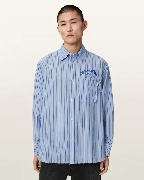 Norte Oversized Long Sleeve Striped Shirt