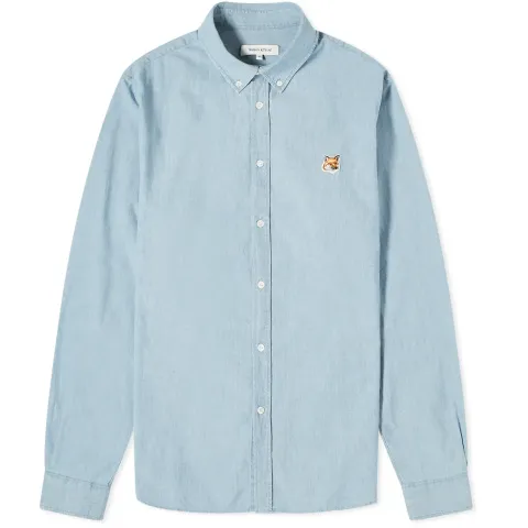 Fox Head Patch Chambray Shirt