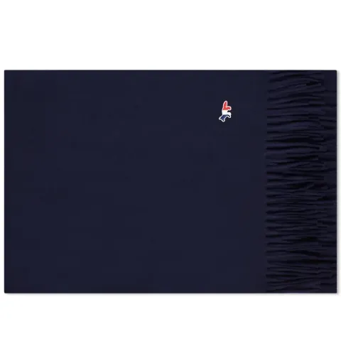 Maison Kitsuné Tricolor Fox Wool Scarf