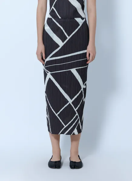 Pleats Please Issey Miyake Fold Line Skirt