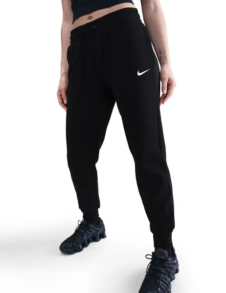 Nike Phoenix Fleece Tapered Joggers Black