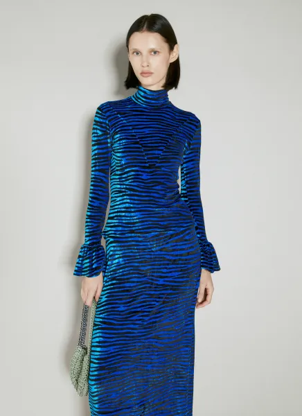 Velvet Zebra Print Top