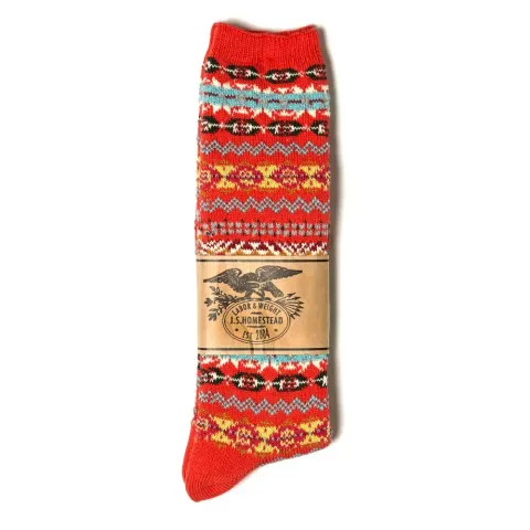 J.S. Homestead Fair Isle Crew Socks