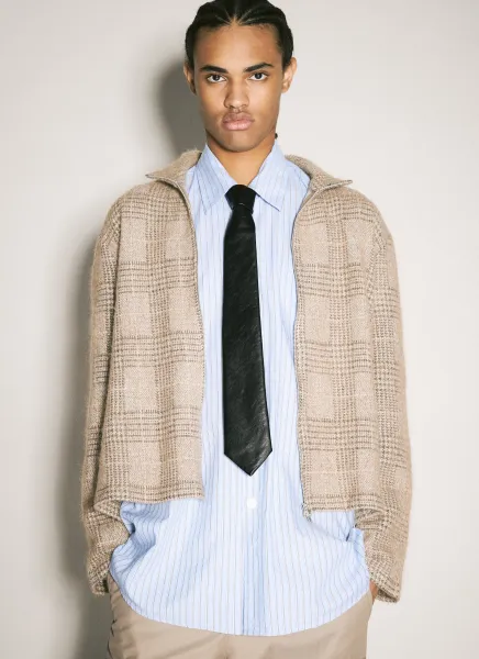 Faux Leather Tie