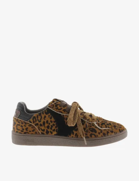 Victoria Londres Lace Up Trainers Camel