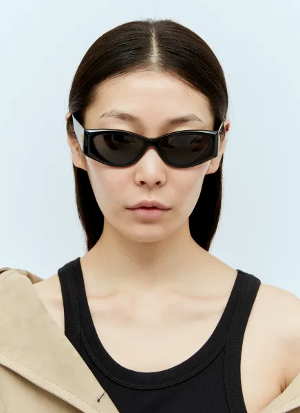 Logo Plaque Cat Eye Sunglasses