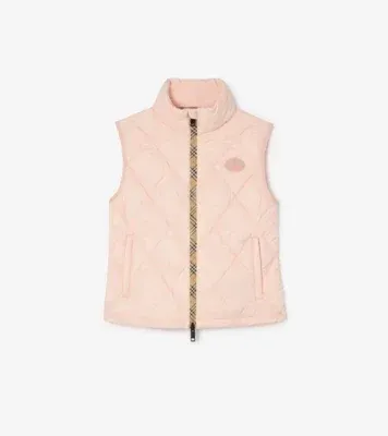 Packable Quilted Nylon Cheswick Gilet in Compact pink