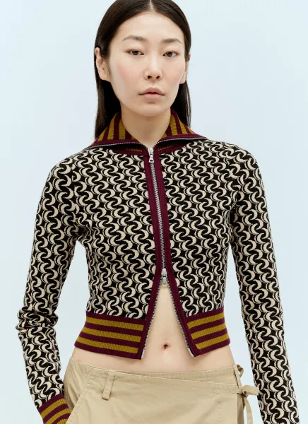 Knitted Zip Cardigan