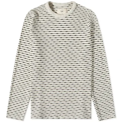 Long Sleeve Stripe Knit T-Shirt