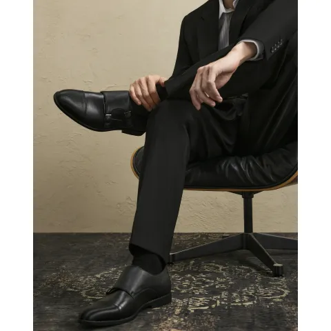 River Island Faux Leather Monk Strap Shoes