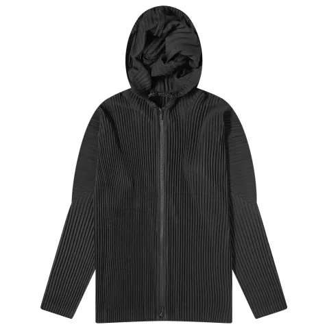 Pleated Hooded Jacket
