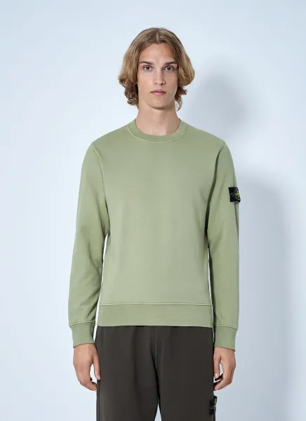 Crewneck Sweatshirt with Arm Patch