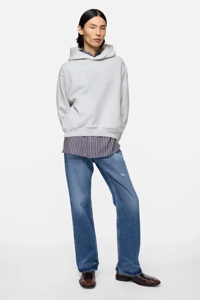 Fleece logo hoodie