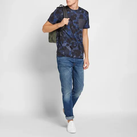 Printed Denim Tee
