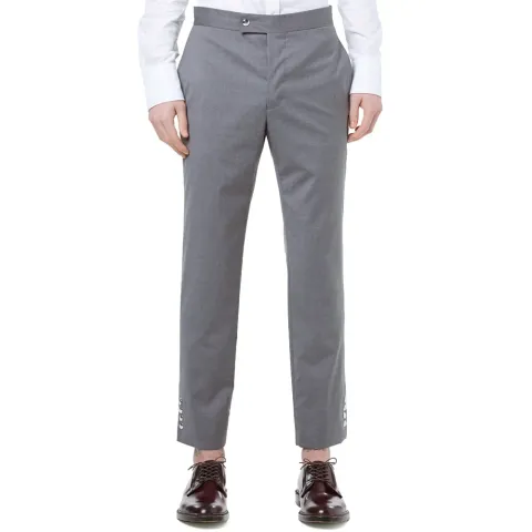 Signature Stud Cuff Wool Trouser