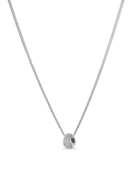 TUTTI Silver-Plated Mini Cubic Zirconia Pendant Necklace