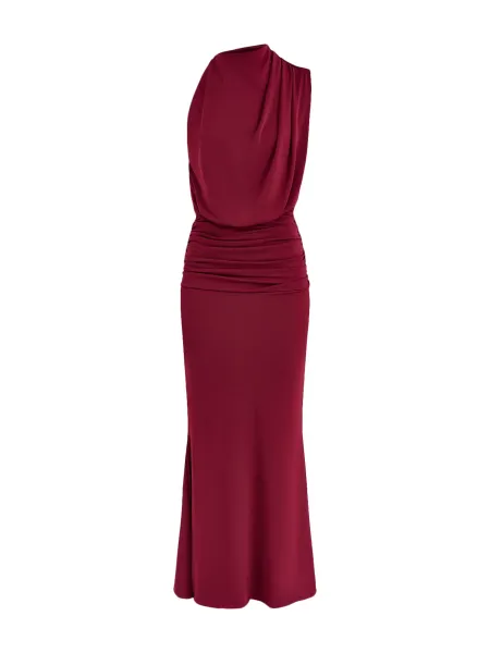 Club L London Umaira High Neck Maxi Dress
