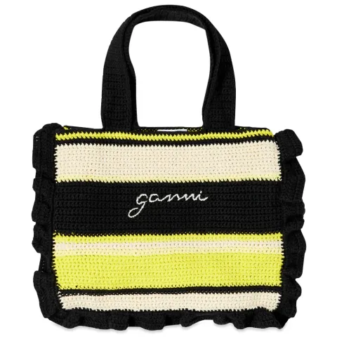 Cotton Crochet Frill Tote